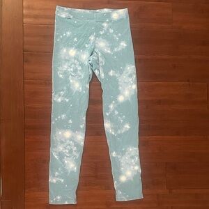 Old Navy Kids Light Blue Patterned Leggings